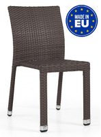 Set 4 Sedie ALR-2  in Alluminio e Wicker Design da Giardino Cucina Bar Ristorante Poltrona Sedia Pis
