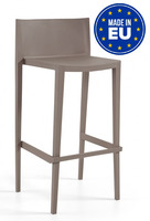 Set 4 Sedie Alte Sgabello Sunset da Giardino Cucina Bar Ristorante Poltrona Sedia in Polipropilene V