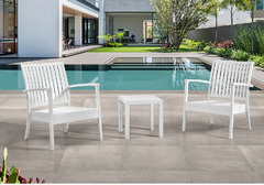 Tavolo Woody Basso d'Appoggio Design da Giardino Cucina Bar Ristorante in Polipropilene in Vari Colo - 2