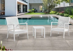 Tavolo Woody Basso d'Appoggio Design da Giardino Cucina Bar Ristorante in Polipropilene in Vari Colo - 2