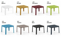 Tavolo Oxy Basso d'Appoggio Design da Giardino Cucina Bar Ristorante in Polipropilene in Vari Colori - 3