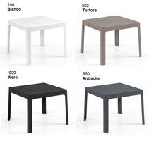 Tavolo Sunrise Basso d'Appoggio Design da Giardino Cucina Bar Ristorante in Polipropilene in Vari Co - 3