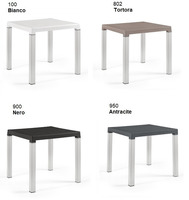 Tavolo Diva con Gambe in Alluminio Design da Giardino Cucina Bar Ristorante con Top in Polipropilene - 3