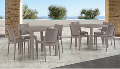 Tavolo Diva Design da Giardino Cucina Bar Ristorante con Gambe e Top in Polipropilene Vari Colori - 2