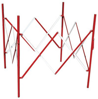 BARRIERA DI CANTIERE ESTENSIBILE A QUADRATO 125 X 125 cm - Confezione da 50 pezzi - 2