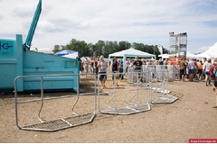 BARRIERA DI SICUREZZA  PER EVENTI IN ALLUMINIO 200X110h  cm - Confezione da 25 pezzi - 2