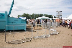 BARRIERA DI SICUREZZA  PER EVENTI IN ALLUMINIO 200X110h  cm - Confezione da 25 pezzi - 2