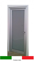 Porta Interna a Battente in Alluminio e Vetro Opale - Varie Misure - ITALFROM®
