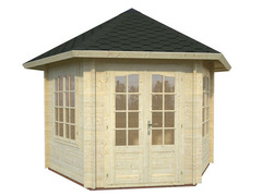 Casetta da Giardino in Legno d' Abete Nordico(34mm) - Diametro 303 cm