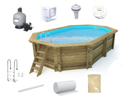 Piscina Ottagonale Fuori Terra in Legno di Pino Impregnato Classe IV 486x336 - Italfrom - 4