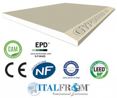 5 Pannelli in Cartongesso Gypsotech STD Tipo A - 100 x 120 cm - Spessore 12,5 mm - 3