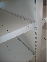 z MODULO CONTINUATIVO Scaffale gondola L 133, H 166 , Prof.40+40 CM, base + 3 ripiani - 3