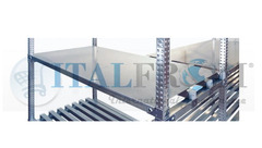 RIPIANO LISCIO PER SCAFFALATURE INOX L 150 X 50 CM ,COMPLETO , PORTATA 70 Kg