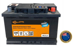 Batteria GALLAGHER Premium Turbo AGM 12 V/100 Ah per Elettrificatori e Recinti Elettrici