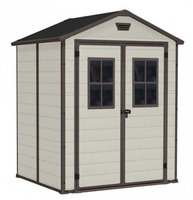 CASETTA RIPOSTIGLIO MAN CON FINESTRE IN RESINA 185x152x226H cm - 2