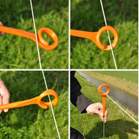 Picchetto di Messa a Terra Pigtail Arancio GALLAGHER H 1,00 m per Recinzioni Elettriche Confezione 1 - 2