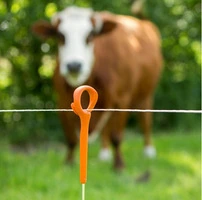 Picchetto di Messa a Terra Pigtail Arancio GALLAGHER H 1,00 m per Recinzioni Elettriche Confezione 1 - 3