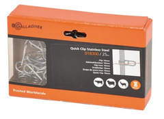 Clip in Acciaio Inox per Picchetti in Fibra di Vetro ø10mm GALLAGHER Confezione 25 Pz. - 2