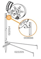 Picchetto di Sostegno per 5 Avvolgitori GALLAGHER H2,00 m per Recinzioni Elettriche - 2