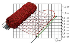 EuroNetz Rete per Conigli-/Hobby Arancio 65/1-15/V-50 m GALLAGHER per Recinzioni Elettriche - 2