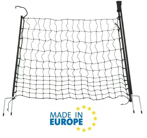 Gallagher EuroNetz Rete Elettrica Per Pecore, Arancio, 50m X 90cm, 14 Pali, 8 Fili, 8200 Volt, Per Pascolo E Agnelli