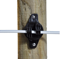 Isolatore a 'W' Super Bianco/Nero per Legno Confezione 175 Pz. GALLAGHER per Recinzioni Elettriche - 2