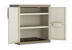 ARMADIO BASSO IN POLIPROPILENE 2 RIPIANI REGOLABILI 89x54x93h MODELLO EXCE - 2