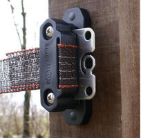 Piastra Isolatore d'Angolo per Fettuccia TurboStar Cavallo Confezione 5 Pz. GALLAGHER per Recinzioni - 4