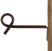 Distanziatore Pigtail 17,5 cm Bianco/Terra Confezione 10 Pz. GALLAGHER per Recinzioni Elettriche - 2