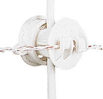 Isolatore Bianco per Picchetto Tondo 6/14 mm Confezione 10 Pz. GALLAGHER per Recinzioni Elettriche - 2