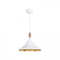 Lampada a sospensione Kano bianco oro