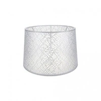 Paralume Deco tessuto bianco motivo ricamo conf. 6Pz