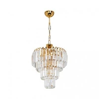 Lampada da soffitto a 3 luci  Miranda vetro e oro