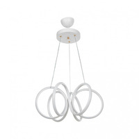 Lampada a sospensione LED Ilya forma spirale bianca