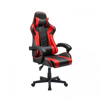 Poltrona gaming Katana rosso nera inclinabile