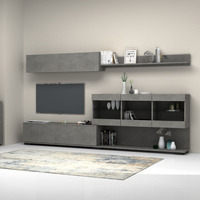 Parete attrezzata Aktif cemento beton 280x180 cm