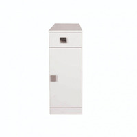 Mobile bagno multiuso Bianca con anta e cassetto 30x32x78 Colore bianco larice