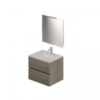 Mobile bagno con Lavabo e specchio da 60 Colore Olmo