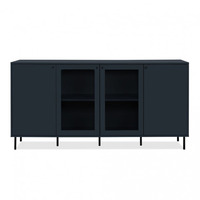 Credenza Caracas 51A con 4 ante e 4 ripiani colore navy blue