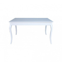 Tavolo Liberty allungabile 140x85 bianco frassinato