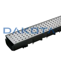 1 pz. Pegasus Plus One S Nera con Griglia Acciaio Zincato Wave More Misure   100 x 35 x 1.000mm