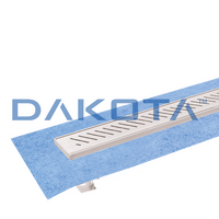1 pz.Dakua+ con Griglia Inox OblÃ¬ - 700 Misure   78 x 700mm