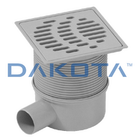 12 pzChiusino Telescopico Orientabile Scarico Laterale (Telaio e Griglia Inox) Misure   150 x 150mm