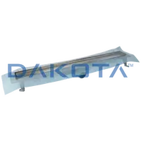 1 pz.Dakua+ Base con Griglia Inox Square - 700 Misure   78 x 700mm