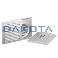 Griglia ad Appoggio con Serranda Regolabile e Imbocco - 1 pz. Misure   Ã¸ 125 - 190 x 190mm