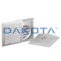 Griglia ad Appoggio con Serranda Regolabile e Imbocco - 1 pz. Misure   Ã¸ 150 - 190 x 190mm