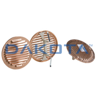 Griglia Universale Tonda Rame Ã¸ 222 - 1 pz. Misure   imbocco da 160 a 200mm