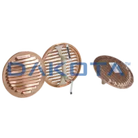 Griglia Universale Tonda Rame Ã¸ 222 - 1 pz. Misure   imbocco da 160 a 200mm