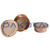 Griglia Fissa Tonda Rame - 1 pz. Misure   imbocco 160mm