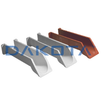 Gocciolatoio Aperto in Marmoplastica Grigio 270 x 80 30 pz.